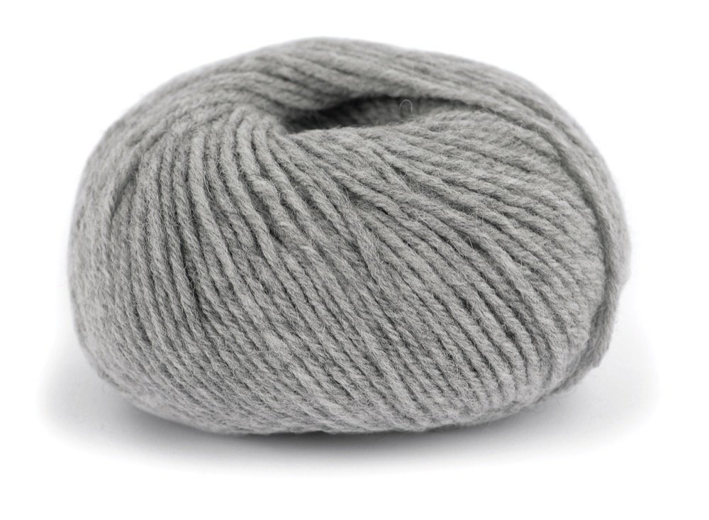 Lanolin Wool - Gråmeleret (1420) - Lanolin Wool Garn, Uldgarn, Garn, Strikke, hækle, knytte og væve