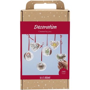 DIY-sett Dekorasjoner akrylkuler og hjerter 6 stk - Sett DIY-sett Dekorasjoner akrylkuler og hjerter 6 stk - Sett