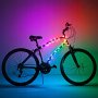 LED cykelbelysning ram 2 m RGB - batteridriven LED cykelbelysning ram 2 m RGB - batteridriven