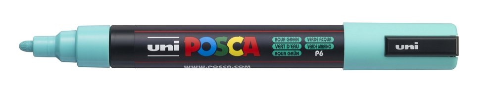 Uni Posca Marker PC-5M - Aqua Green (545) - Posca-penne, Markers, Penne, Penne, kridt & tusch