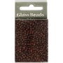 Rocaillep�rlor matt frozen Mocca 3 mm 25 g