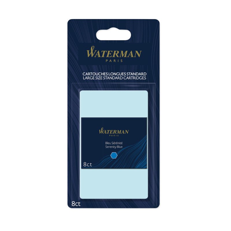 Blækpatron Waterman-patroner - Serenity blå - Kuglepenne, Penne, Penne, kridt & tusch