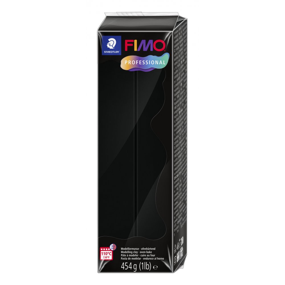 Modellervoks Fimo Professional 454 g - Sort - Fimolera, Modellere, Hobbyartikler til børn, Hobbymateriale, Håndværk