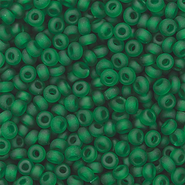 Rocailleperler 2,5 mm i grønn matt farge, 20 g - Blandinger av rocailleperler, Rocaillesperlor, Håndverk