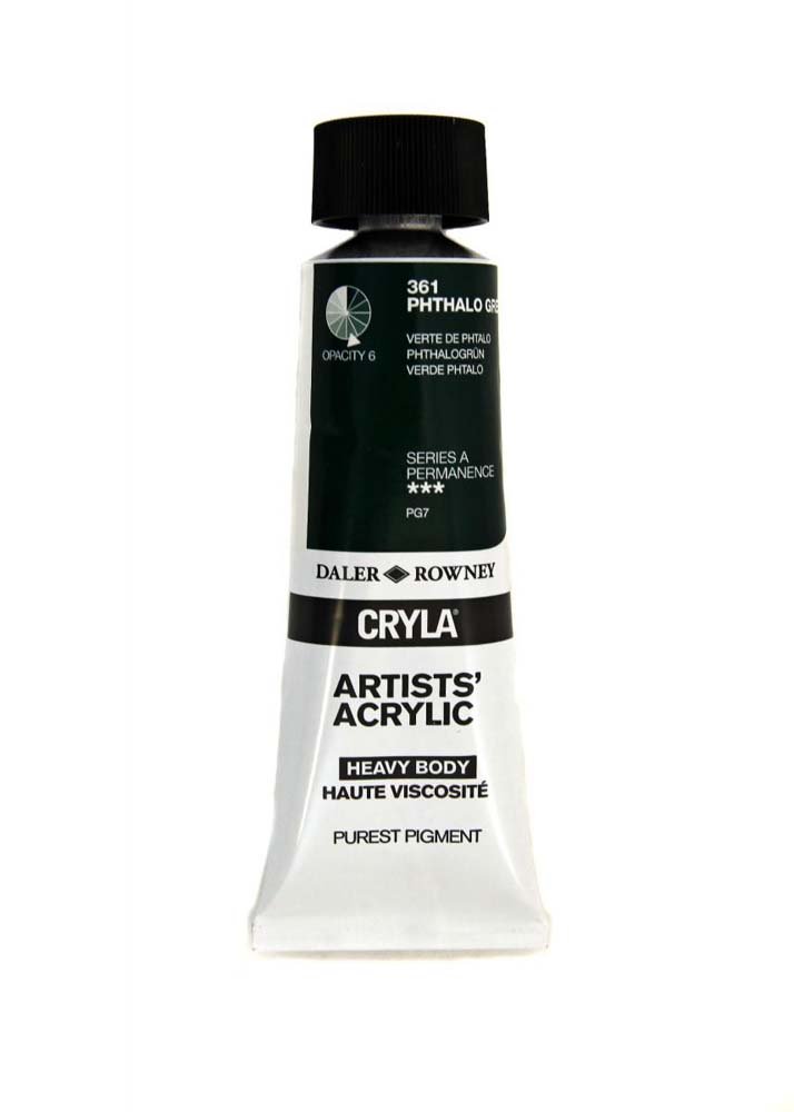 Akrylfärg Cryla 75ml - Phthalo Green - Akrylfärger, Konstnärsfärger