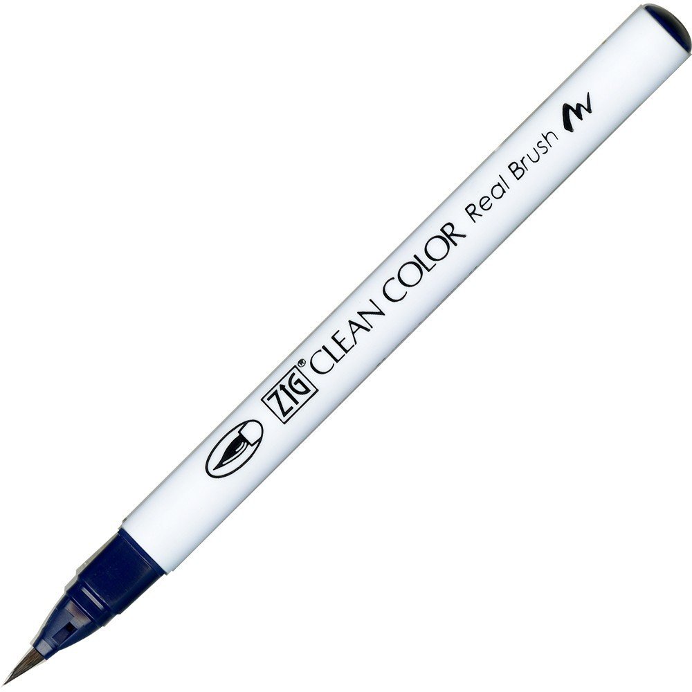 Penselpen ZIG Clean Color Real Brush - Deep Blue (035) - Penselpenne, Penne, Penne, kridt & tusch