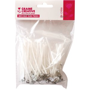Veke f�r ljus, 7 cm, 50-pack