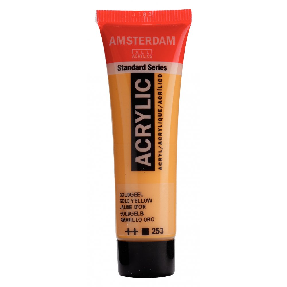 Akrylmaling Amsterdam 20 ml - Gold Yellow - Akrylfarver, Kunstnerfarver