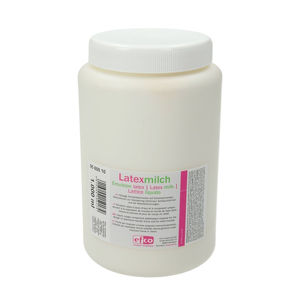 Latexmælk - 1000 ml - Flydende latex, Latex til støbning, Støbning, Støbning, Hobbymateriale, Håndværk
