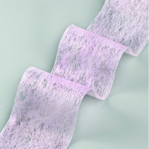Dekorband fleece 100 mm - 20 meter - ljusrosa