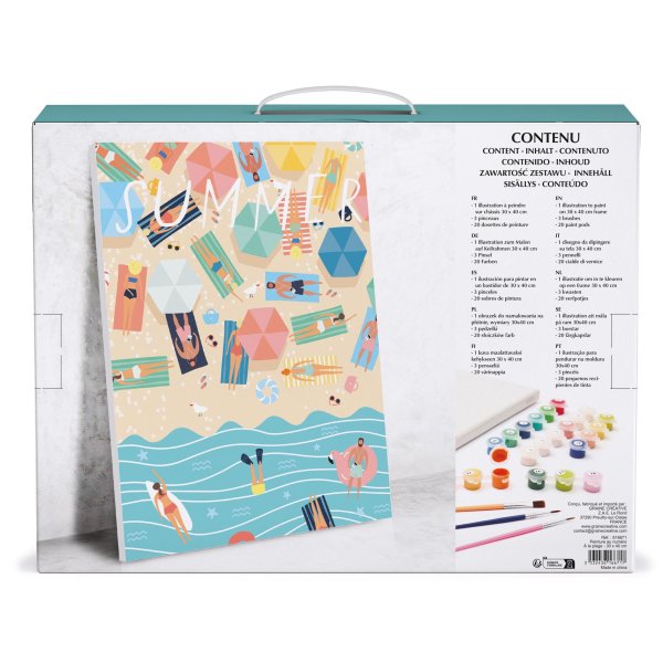 Målarset efter nummer 30 x 40 cm – strandmotiv Målarset efter nummer 30 x 40 cm – strandmotiv