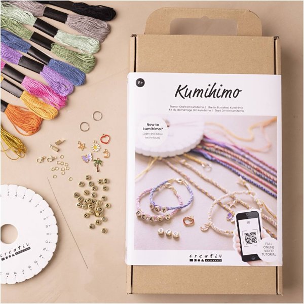 Start DIY Kit Kumihimo - Vänskapsarmband Start DIY Kit Kumihimo - Vänskapsarmband