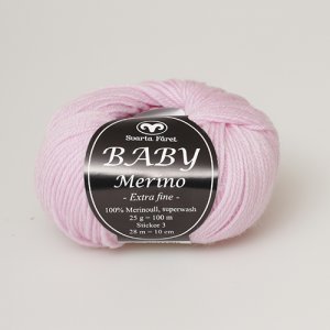 Svarta Fret Baby Merino garn 25g Rosa (41)