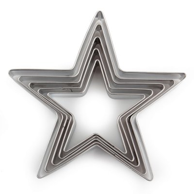 Kakeform - stjerner (32-67 mm)