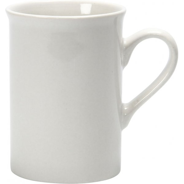 Muggar - vit - H10 cm - Ø7,4 cm Muggar - vit - H10 cm - Ø7,4 cm