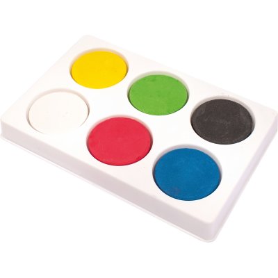 Fargepucker i palett -  44 mm 6 farger