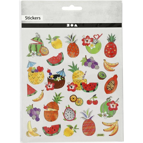 Klistermärken - exotiska frukter Klistermärken - exotiska frukter