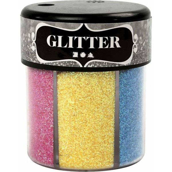 Glitter - mixade frger - 6 x 13 g