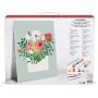 Målarset med siffror 30 x 40 cm - blomstermotiv Målarset med siffror 30 x 40 cm - blomstermotiv