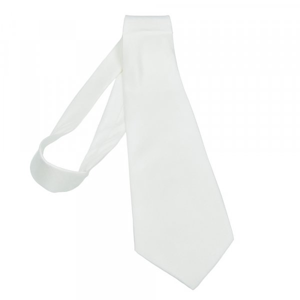Silkesslips pong vit - 9,5x142 cm