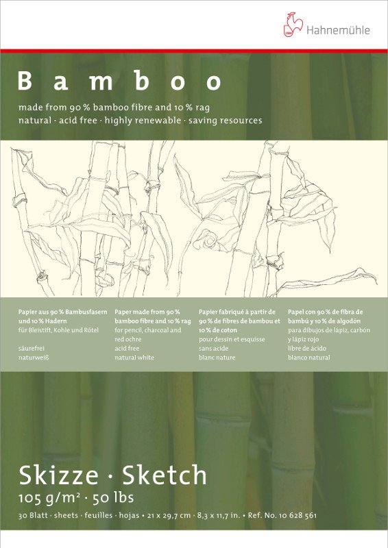 Skitseblok Sketch Bamboo 105 g - A4 - Skitseblok, Blok