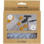 Silikonform Flaggermus og gresskar 3-8 cm Matt transparent 2 deler Silikonform Flaggermus og gresskar 3-8 cm Matt transparent 2 deler
