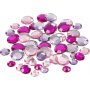 Rhinestones - lila - Runda - 6+9+12 mm - 360 st