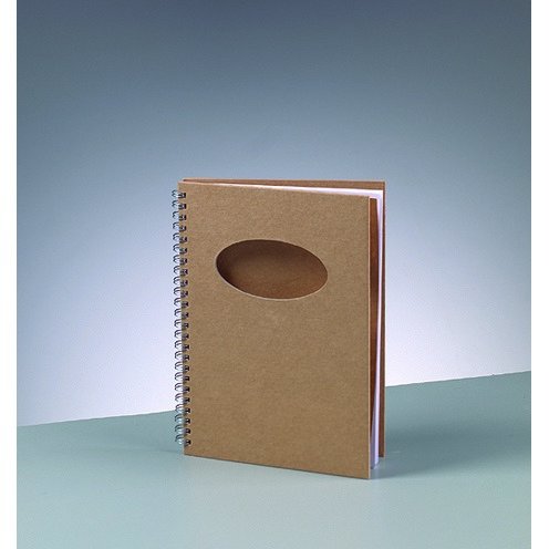 Skriveblok A5/21,5 x 15 cm - Brun 60 ark Oval