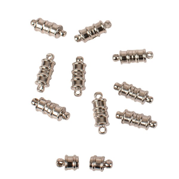 Halsbandsl�s magnet 10 mm f�rsilvrade - 10 st