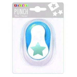 Stans stj�rna 2,5 cm - Bl�/vit