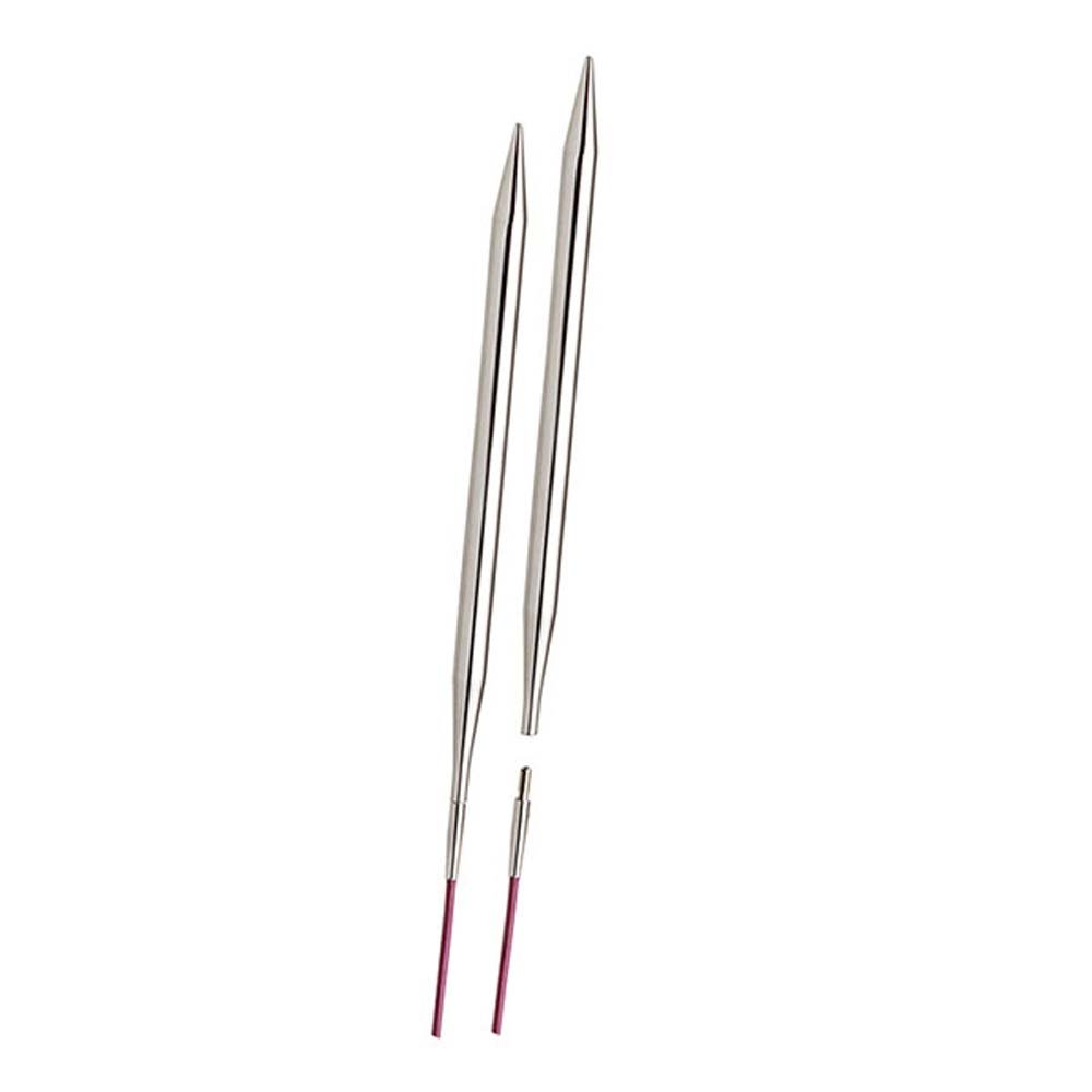 Endepinde Nova Metal - Standard/8,00 mm - Endepinde, Strikkepinde, Strikning, Strikke, hækle, knytte og væve