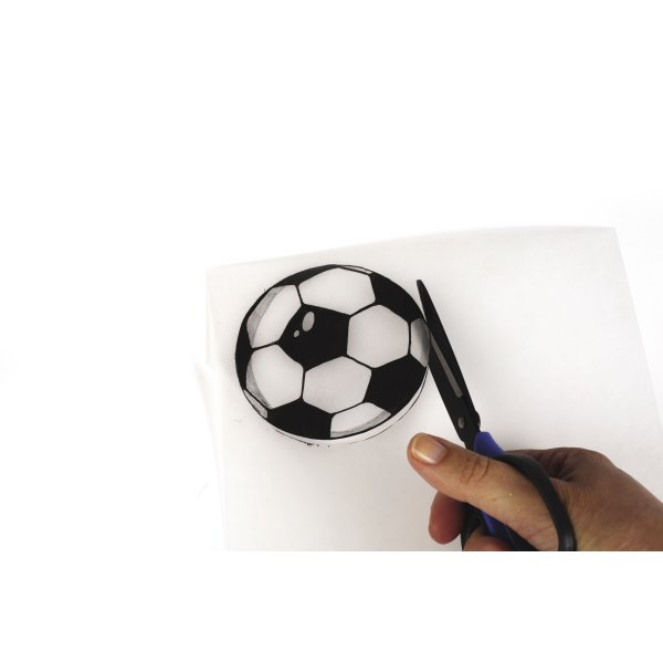 Pysselkit med krympplast och fotbollsmotiv