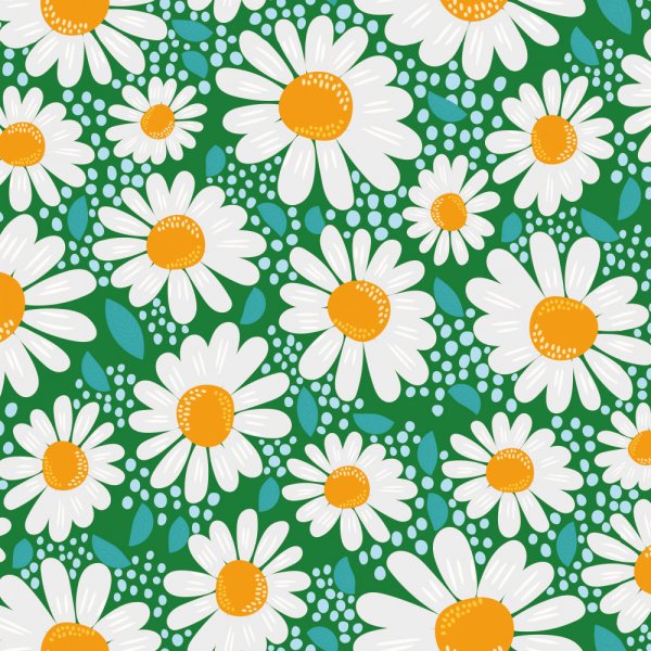 Mnstret Tricot 150 cm - Prstekrave grn