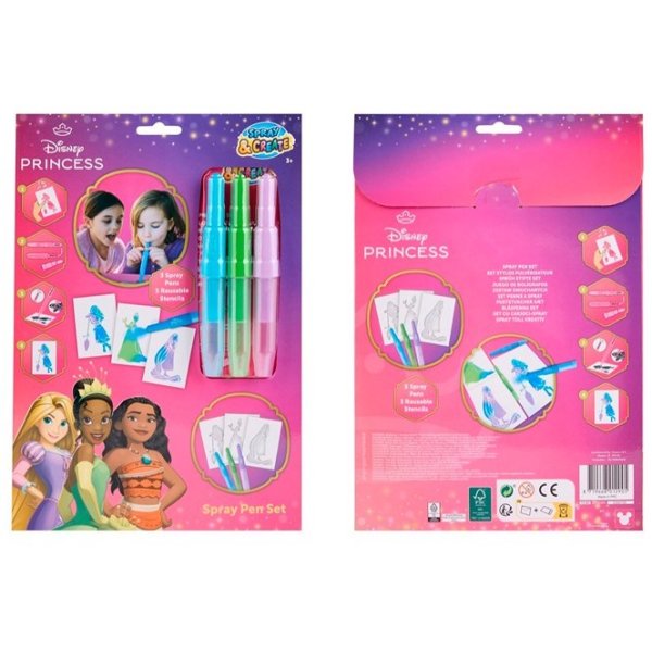 Disney Princess spraypennor 22x32 cm