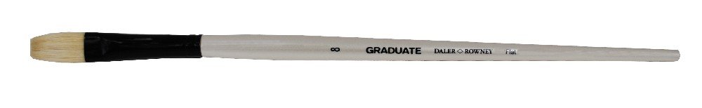 Akrylpensel Graduate Brush Lang Flad - 8 - Akrylpensler, Pensler