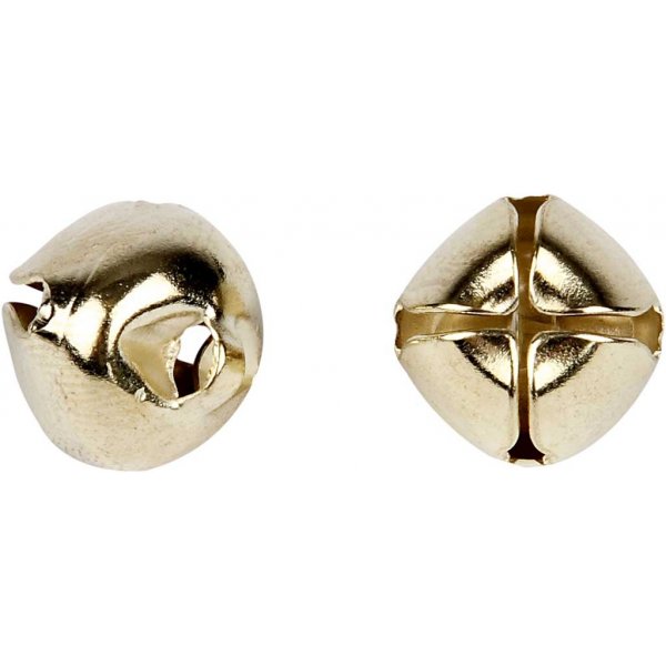 Bjällror - guld - 18 st - Ø8/10/13 mm Bjällror - guld - 18 st - Ø8/10/13 mm