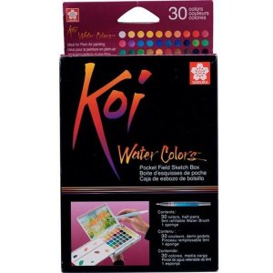 Målarset Sakura Koi Water Colors - 30 pennor + pensel Målarset Sakura Koi Water Colors - 30 pennor + pensel