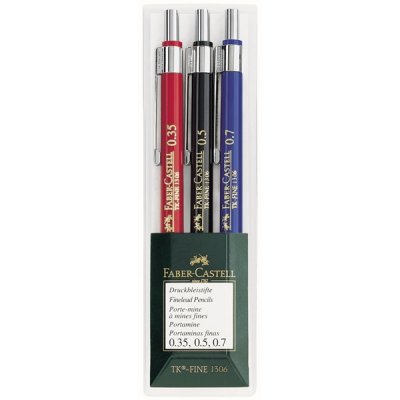 Trykkblyantsett Faber-Castell Tk-Fine - 3 penner