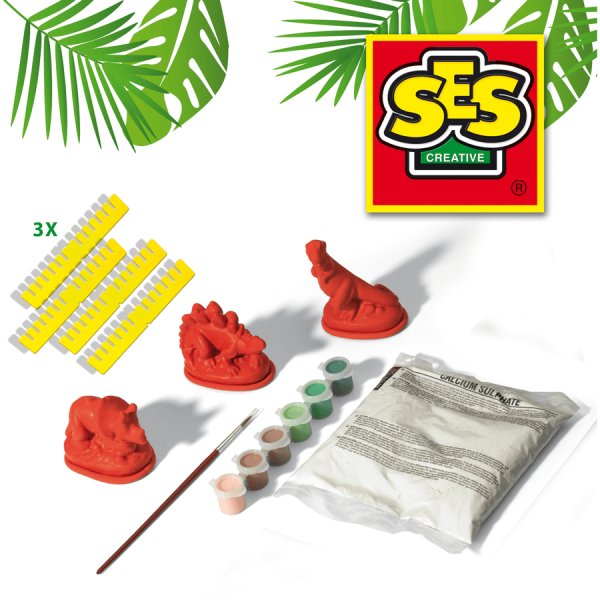 Gjut och m�la dinosaurier