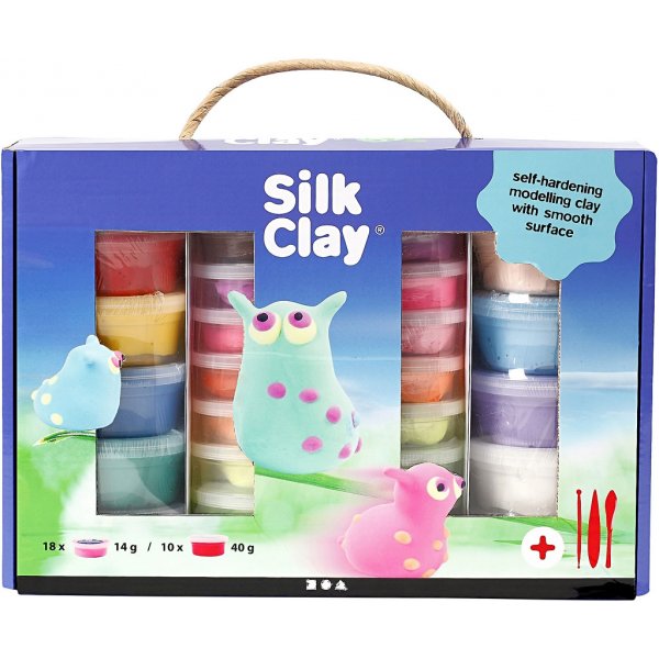 Silk Clay® Presentask - mixade färger Silk Clay® Presentask - mixade färger