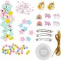 Mini DIY-sett Smykke Halskjede Armbånd Øredobber Lyseblå/Lyserød/Gul Mini DIY-sett Smykke Halskjede Armbånd Øredobber Lyseblå/Lyserød/Gul
