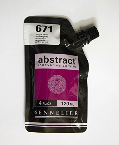 Akrylfärg Sennelier Abstract 120ml - Deep Magenta (671) - Akrylfärger, Konstnärsfärger