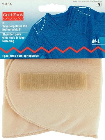 Axelvadd inlägg med fästanordning Beige M - L 2 st - Axelvaddar, Mellanläggsmaterial & backing, Sytillbehör & sybehör
