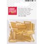 Bohemiska rocaillep�rlor 15 x 2 mm, 10 g, guld