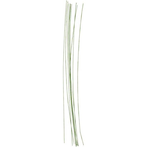 Blomstjälkar - grön - Ø0,6 mm - 20 st Blomstjälkar - grön - Ø0,6 mm - 20 st