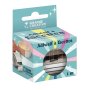 Sj�lvh�ftande spegelband facetterat - silver