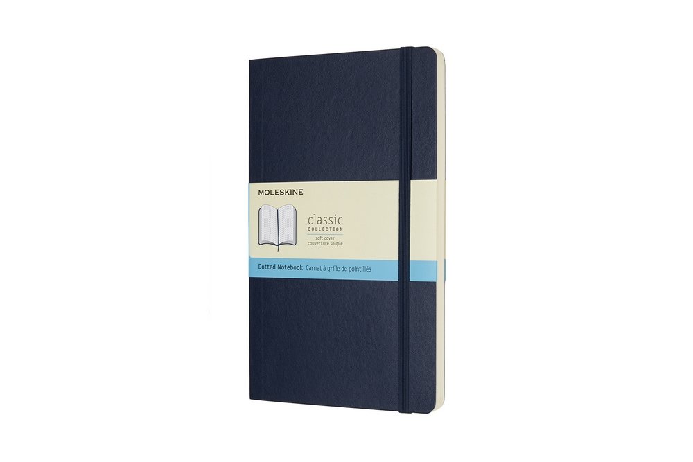 Anteckningsbok Classic Large Prickad Soft cover - Safirblå - Anteckningsböcker, Kontorsmaterial