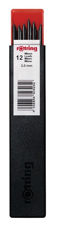 Pin Rotring - 2,0 mm HB - Stiftpenne, Penne, Penne, kridt & tusch