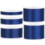 Satinband - 50 m - Marinbl�tt - Bredd: 3 mm