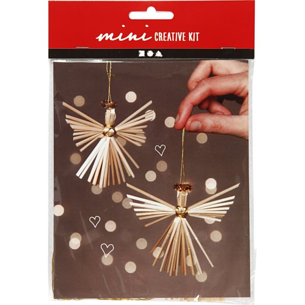 Mini DIY Kit - ängel i halm Mini DIY Kit - ängel i halm